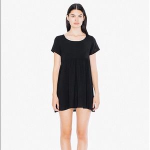 American Apparel Black Babydoll Dress